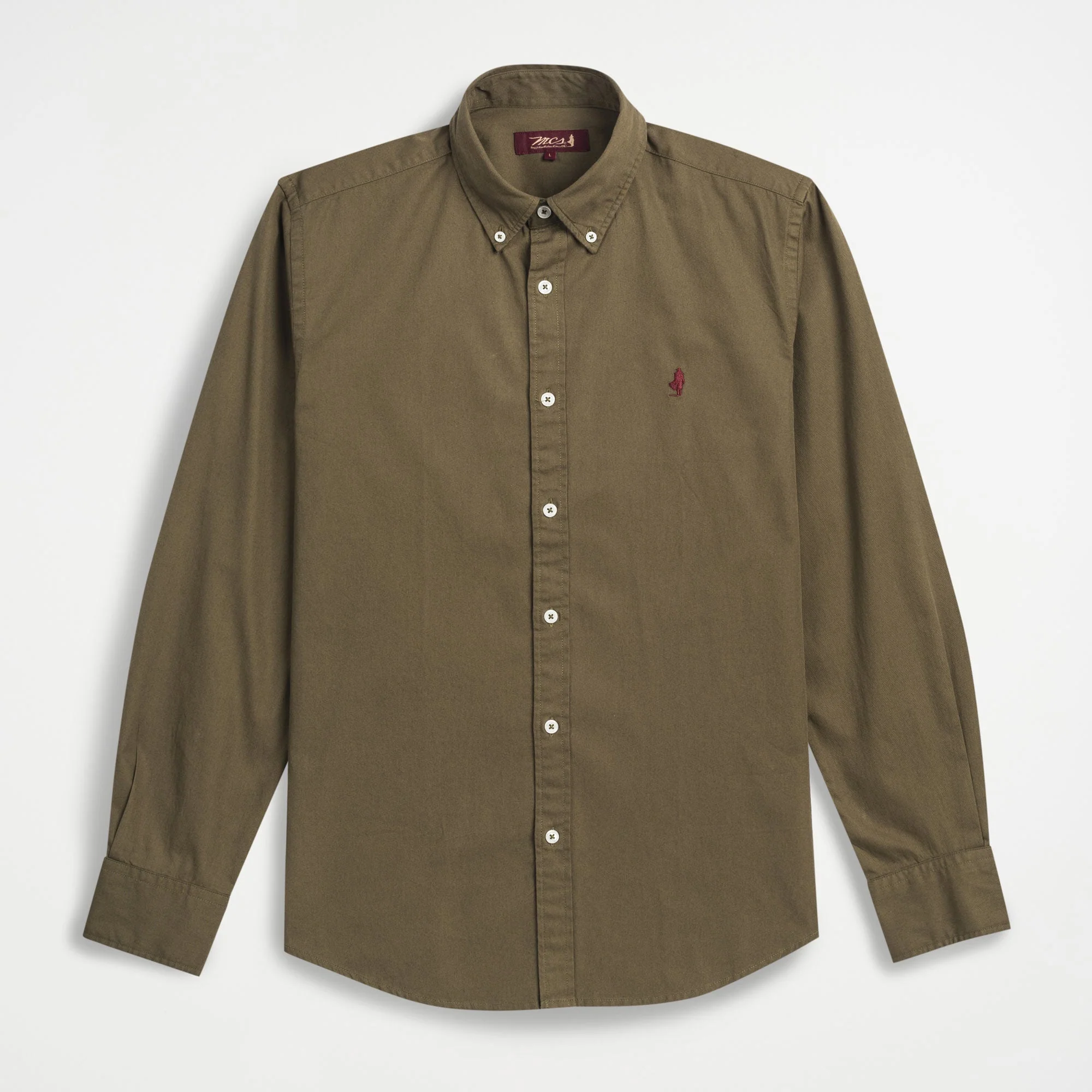 Solid twill bd shirt